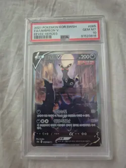 Pokemon Umbreon V 085/069 Eevee Heroes PSA 10 Korean - Image 1
