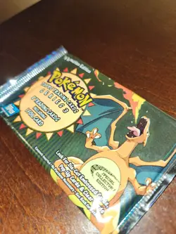 Vintage 2000 Pokemon Topps TV Animation Series 3 Sealed Booster Pack - Charizard - Image 3