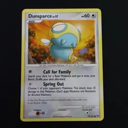 Dunsparce Common 73/127 Platinum Base Set English NM 2009 Vintage Pokemon TCG - Image 1