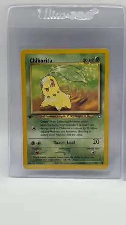 Pokemon 1st Edition Johto Starters Lot Neo Genesis Chikorita,Cyndaquil,Totodile - Image 2