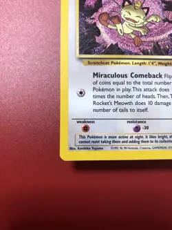 Team Rocket's Meowth - Black Star Promo 18 - LP Condition - Pokemon TCG - Image 5
