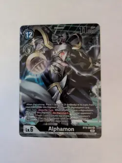 Alphamon Digimon Card BT9-066 Rare Alt Art NM X Record - Image 1