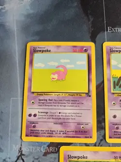 Slowpoke 3 Card Lot Pokemon Fossil, Team Rocket, Neo Genesis - Image 4
