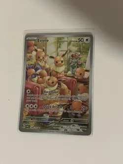 Pokemon Eevee TCG Card Twilight Masquerade Illustration Rare 188/167 - Image 1