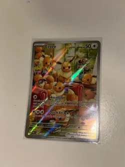 Pokemon Eevee TCG Card Twilight Masquerade Illustration Rare 188/167 - Image 2