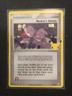 Rocket's Admin 86/109 Celebrations Holo Rare Pokemon Card TCG NM - Image 1