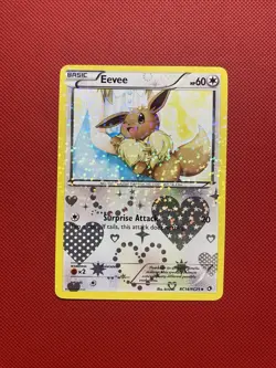 Eevee RC14/RC25 Legendary Treasures: Radiant Collection Holo Pokemon Card TCG - Image 1