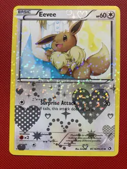 Eevee RC14/RC25 Legendary Treasures: Radiant Collection Holo Pokemon Card TCG - Image 2
