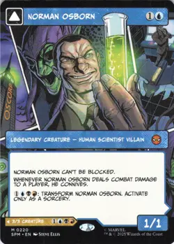 MTG Norman Osborn (Borderless) (220) | NM | Spider-Man {SPM} - Image 1