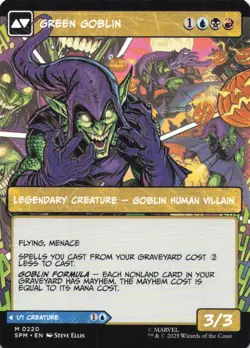 MTG Norman Osborn (Borderless) (220) | NM | Spider-Man {SPM} - Image 2