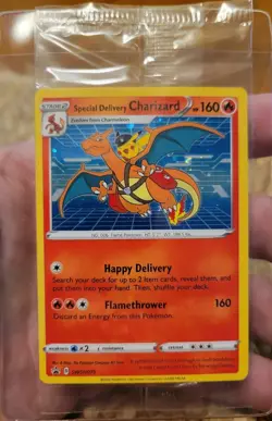 Special Delivery Charizard Pokemon Center Promo SWSH075 NM Sealed - Image 1