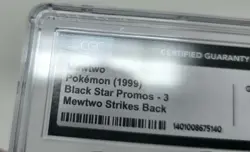 CGC 10 Gem Mint 1999 Mewtwo Black Star Promo #3 WB Movie Stamped WOTC Pokemon - Image 3