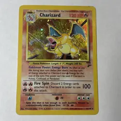 Charizard 004/102 Base Set Holo Vintage Rare Pokemon DMG / Damaged. See Pictures - Image 1