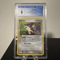Pokemon 2004 Rattata Team Rocket Returns 71/109 Reverse Holo STAMPED - Image 1