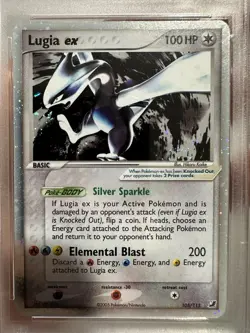 2005 Lugia ex 105/115 PSA 5 - Unseen Forces (Pokemon WOTC) - Image 3