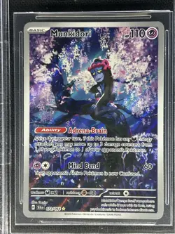 2024 Pokemon TCG Shrouded Fable ** MUNKIDORI ** 072/064 IR 💎 BGS 9.5 💎 - Image 2