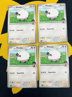 4x Hop's Wooloo 135/159 x4 - NM Journey Together Pokemon Playset - Image 1
