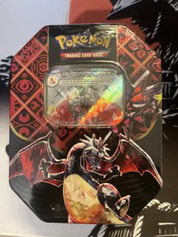 Pokemon TCG Paldean Fates Charizard Tin New and Sealed - Image 1