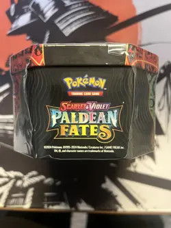 Pokemon TCG Paldean Fates Charizard Tin New and Sealed - Image 2