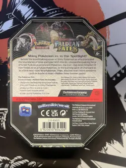 Pokemon TCG Paldean Fates Charizard Tin New and Sealed - Image 3