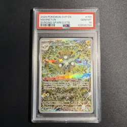 PSA 10 Magneton 159 Pokemon Surging Sparks ETB Promo Special Illustration Rare - Image 1