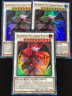 Yugioh Blackwing Full Armor Master 1st BLCR-EN064 ULTRA x3 (NM) - Image 1