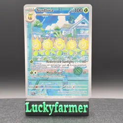 Sunflora 169/167 Illustration Rare Twilight Masquerade Pokemon Card NM - Image 1