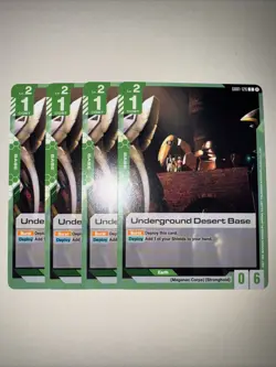 GD01-126 Underground Desert Base X4 Playset Gundam TCG CCG English Card Game - Image 1