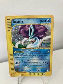 Suicune H25/H32 Aquapolis Holo Rare Pokemon Card - Image 1