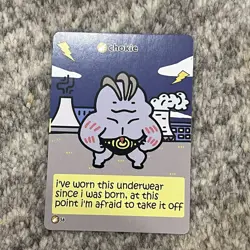 Pokiebubies 1st Edition Chokie 56 Derpy Pokemon Fan Art Card Fanmade Set 1 V1 - Image 1