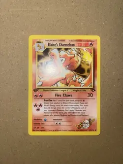 Blaine’s Charmeleon 31/132 1ST EDITION Gym Challenge WOTC Pokemon Card NM MINT - Image 2