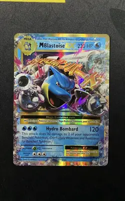 Pokemon TCG Mega-Blastoise EX XY Evolutions Holo Rare Card 22/108 NM - Image 1