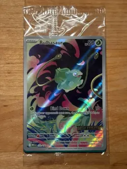 Pokemon TCG Mega Evolutions Stamped Promo Card - Bulbasaur 133/132 - NM - SEALED - Image 2