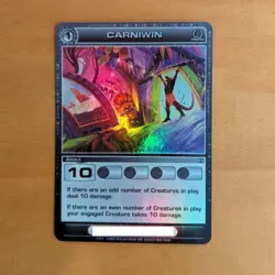 CARNIWIN Hobby Case Promo Forged Unity First Edition Chaotic Card NM - Image 2