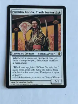 MTG Magic English Saviors of Kamigawa Michiko Konda, Truth Seeker NM - Image 1