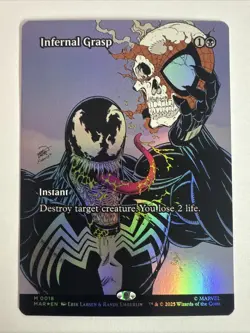 MTG Infernal Grasp 0018 (Borderless) Marvel Eternal Legal NM MAR - Image 1