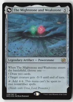 MTG - The Mightstone and Weakstone FOIL R The Brothers' War 238 LP-NM - Image 1