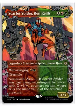 MTG Scarlet Spider, Ben Reilly (Borderless) R 214 NM - Image 1