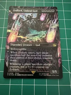 Zodiark, Umbral God (Borderless) Final Fantasy Foil MINT PACK FRESH!! - Image 1