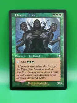 Magic: The Gathering Llanowar Tribe Retro Frame Foil Modern Horizons 2 - Image 1