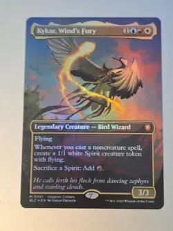 Kykar, Wind's Fury (Borderless) Commander: Bloomburrow Foil - Image 1