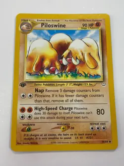 Piloswine 36/64 Pokemon Neo Revelation 1st Edition Non Holo NM/MINT 2001 box-3 - Image 1