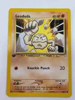 Geodude 44/64 Pokemon Neo Revelation 1st Edition Non Holo NM/MINT 2001 box-3 - Image 1