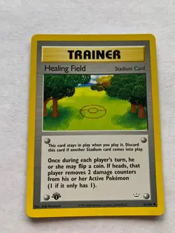 Healing Field 61/64 Pokemon Neo Revelation 1st Edition Non Holo NM 2001 box-s6 - Image 1