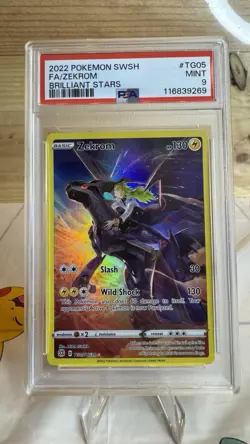 Zekrom TG05/TG30 SWSH09: Pokemon Brilliant Stars Trainer Gallery Holo - PSA 9 - Image 1