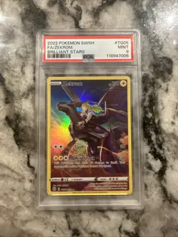 2022 PSA 9 FA Zekrom #TG05 Full Art Trainer Gallery Pokemon TCG SWSH BS - Image 1
