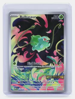 Bulbasaur Pokemon TCG Mega Evolutions #133/132 Stamped Illustration Rare Holo - Image 1