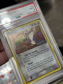 Pokemon Rattata EX Team Rocket Returns Reverse Holo #72 PSA 9 Mint - Image 5