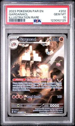 Pokemon - Garganacl - 202/182 - PARADOX RIFT - Illustration Rare - PSA 10 - Image 1