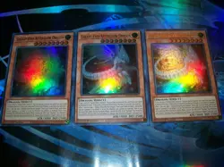 3x Galaxy-Eyes Afterglow Dragon 1st Edition Ultra Rare MAMA-EN057 Yu-Gi-Oh! - Image 1